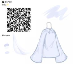 an image of a white shirt with qr code