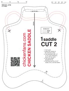 an image of the back side of a sewing pattern for a saddle cut - out