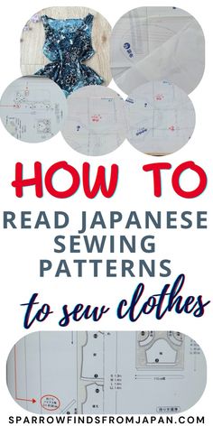 how to read japanese sewing patterns to sew clothes