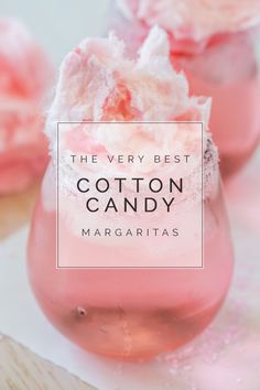 the very best cotton candy margaritas are made with only two ingredients and no ice cream