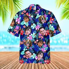 Add your personalization: Upload your photo Choose Background Color Looking for a stylish and unique shirt for your next vacation or beach day? Look no further than our 3D sublimation printed Hawaiian shirt! Also known as an aloha shirt or Hawaii shirt, this colorful and eye-catching piece is sure to turn heads. Made with high-quality materials along with  and featuring stunning 3D graphics, it’s the perfect way to add some tropical flair to your wardrobe. Shop now and get ready to soak up the s Hawaiian Shirt With Sublimation Print For Vacation, Customizable Summer Beach Tops, Customizable Summer Tops For Beach, Customizable Summer Tops For The Beach, Hawaiian Camp Shirt With Sublimation Print For Vacation, Hawaiian Camp Shirt With Sublimation Print For Beach, Sublimation Print Hawaiian Shirt For Beach Season, Hawaiian Multicolor Camp Shirt With Sublimation Print, Tropical Camp Shirt With Sublimation Print For Beach