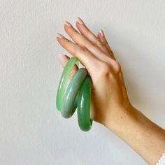 seree Tennis, Green Jade Bangle - At Present Jewelry Handmade Green Jade Bangle, Adjustable Green Jade Bangle, Handmade Elegant Jade Bangle, Green Bangle With Natural Stones For Gift, Jewelry Wardrobe, Melissa Joy Manning, Stone Bangle, Thread Earrings, Jade Bangle