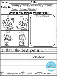 worksheet for beginning with the letter i and b, including two words that are in