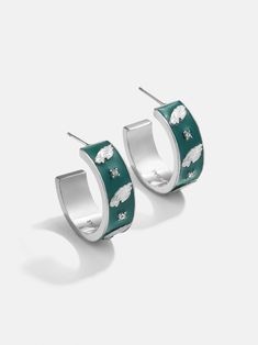 Philadelphia Eagles WEAR Enamel Hoop Earrings - Philadelphia Eagles Eagles Earrings, Erin Andrews, Eagles Nfl, Nfl Philadelphia Eagles, Philadelphia Eagles, Eagles, Team Logo, Philadelphia, Nfl