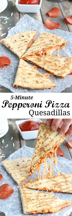 This easy Pepperoni Pizza Quesadilla recipe takes just minutes! With fiber-rich whole grains and lots of protein, it’s perfect as a quick meal or a hearty power snack! {ad} | www.TwoHealthyKitchens.com Pepperoni Pizza Quesadillas, Easy Pepperoni Pizza, Pizza Quesadillas, Pizza Quesadilla, Meals Easy, Keto Pancakes, Whole Grains