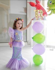 Ariel Birthday Party, Mermaid Birthday Party Decorations, Ariel Birthday, Mermaid Sequin, Mermaid Decor, Mermaid Costume