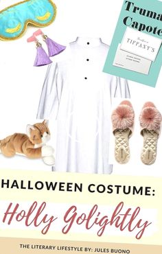 an image of a book cover for halloween costume holly golightly