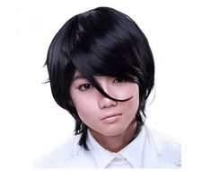 This high quality long style boy cut synthetic wig is designed by Charles Reger using only the best Japanese fibers. It has a super soft adjustable wig inner lining (Non Itchy). It is curling iron safe, up to 360 degrees. You can brush and style curl a Rockstar wig to styles for men, women and teens. Perfect for cosplay, anime, comic con, BTS and other boy band favorites, theatrical productions, Halloween and more! Other costumes and accessories are sold separately on our page – subject to avail Black Cosplay Wig, J Rock, Black Cosplay, Boy Cut, Spiky Hair, Boy Cuts, Peinados Recogidos, Curl Styles, Cosplay Characters