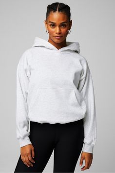 Cozy Fleece Hoodie Fabletics Soft Grey Heather female Activewear >> Womens >> Tops >> Sweatshirts >> Hoodies regular Everyday/Lounge Hoodie And Jeans Outfit, 2025 Wishlist, Wishlist Christmas, Female Activewear, Preppy Outfits For School, 13 Birthday, Gray Hoodies, Clothing Wishlist, Stylish Hoodies