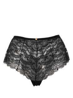 Versace Barocco lace briefs - Black