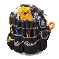 a tool bag filled with lots of tools