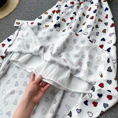 Cute A line high low dress fashion dress Material: blended Color: white Size(cm): free size length 115 bust 88 waist 74 Dress Materials, Free Size, High Low Dress, High & Low, High Low, Fashion Dresses, White, Color