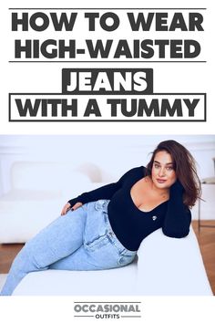 Struggling to rock high waisted jeans with a tummy? Don't stress! Discover the best styling tips and tricks on 'How to wear high waisted jeans with a tummy' effortlessly. Embrace confidence and comfort while flaunting your favorite denim look! #HighWaistedJeans #FashionTips #BodyPositivity #plussizefashion #plussizeoutfits #plussizeclothing #plussizejeans #plussizefashionforwomen Plus Size High Waisted Jeans Outfit, How To Wear High Waisted Jeans, Skirt Outfits Plus Size, Party Outfit Plus Size, Occasional Outfits, High Waisted Jeans Outfit, Plus Style, Outfit Plus Size, Plus Size Skirt