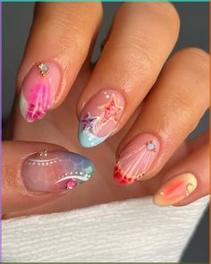 #SpringNails #NailArt #NailDesigns #SpringManicure #FloralNails #PastelNails #SpringFashion #NailInspiration #DIYNails #NailIdeas #SpringBeauty #NailGoals #ColorfulNails #SpringStyle #CuteNails #NailTrends #NailPolish #NailLove #PrettyNails #NailGlamDive into a world of floral fantasies and pastel dreams with our curated collection of captivating spring nail designs. From delicate blossoms to vibrant hues, discover the perfect look to welcome the season in style! Seashell Nails, Girly Acrylic Nails, Her Nails, Vacation Nails, Funky Nails