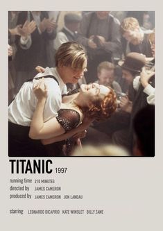 there is a movie poster for the film titanic