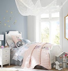 Shop By Style Regency Bed, Pottery Barn Vanity, Quilts Bedding, Glamorous Furniture, Kids Room Paint, French Country Bedrooms, Baby Bedding Sets, Room Paint Colors, St Albans