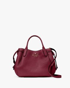 Dumpling Small Satchel | Kate Spade Outlet Fall Travel Bag With Pebbled Texture, Kate Spade Bag With Zipper Closure For Fall, Kate Spade Fall Bags With Zipper Closure, Kate Spade Fall Bag With Zipper Closure, Kate Spade Fall Bags, Hard Decisions, Kate Spade Outlet, Logo Line, Leave Behind