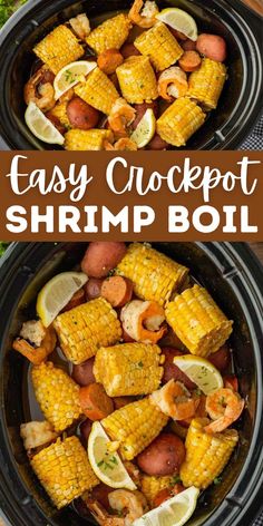 crockpot shrimp boil with corn on the cob