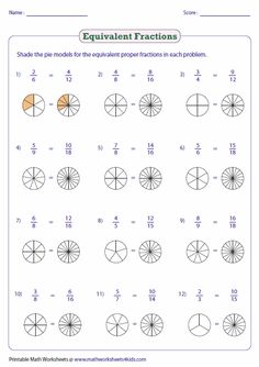 the worksheet for fraction fractions is shown with two circles and one half - circle