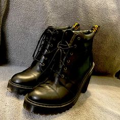 Excellent Shape, Only Wore These Once. Dr Martens Black, Dr Martens Shoes, Martens Shoes, Women Shoes, Women Shopping, How To Wear, Black, Color