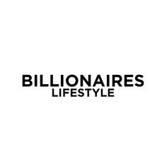 a black and white logo with the words,'billionaires life style '