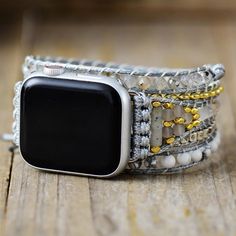 Grand Open, Bands For Apple Watch, Handmade Watch Bands, Amazonite Crystal, High Vibrations, Apple Watch Bracelets, Handmade Watch, Bracelet Stone, Watch Belt