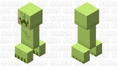 an image of a green creeper from the minecraft video game, which appears to be pixel art