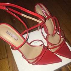 Red Heels Brand New With Box Size 8. Pointed Toe. Red Heels, Lady In Red, Shoes Women Heels, Shoes Heels, Women Shoes, Brand New, Heels, Red, Women Shopping