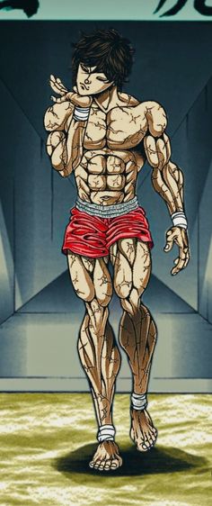 an animated image of a man with muscles