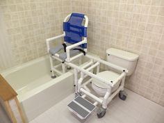 The ICC Slide Transfer Bather System will eliminate costly ‘roll-in’ shower renovations and dangerous bathroom transfers in a wet environment. The Slide Transfer Bather works with any standard bathtub and rolls over any commode. Elderly Health, Beach Products, Shower Renovation, Health Equipment, Human Body Unit, Deaf Culture, Physical Education Games, Medical Device, Wheelchair