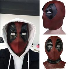 Find ideas๏ฟฝand inspiration for 2018 Deadpool 2 Mask Cosplay X-Men Full Face Latex Helmet Halloween Mask Props, Halloween Masks & Eye Masks Deadpool Mask, Mask Carnival, Carnival Christmas, Deadpool 2, Halloween Mask, Eye Masks, Party Halloween, Halloween Masks, New Years Eve Party