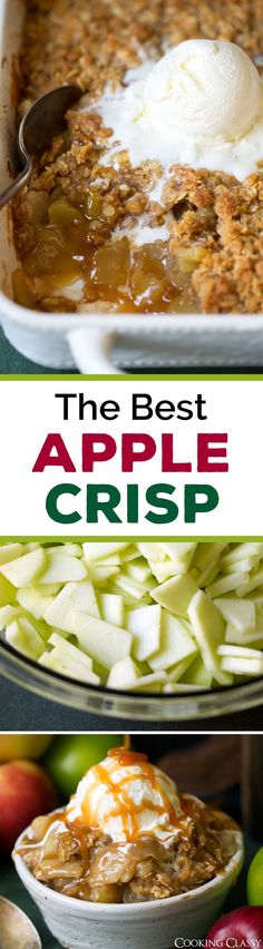 the best apple crisp recipe ever