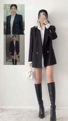 My Demon, Woman Suit Fashion, Korean Fashion Dress, Stylish Work Outfits, Fashion People, Looks Chic, Professional Outfits, Classic Outfits