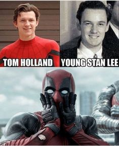 the actors who played deadpool and spider - man in movies are memeshed