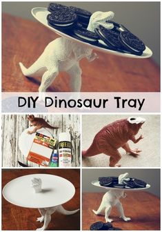 diy dinosaur trays are so cute and easy to make