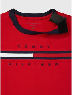 Tommy Hilfiger boys’ T-shirt. Our goes-with-everything tee in soft-washed cotton, a best-seller for a reason. Part of our Adaptive Collection, designed for ease of dressing in classic Tommy style.  Material: 100% Better Cotton Initiative (bci) Cotton. Tommy Hilfiger Cotton T-shirt With Text Print, Tommy Hilfiger Text Print Cotton T-shirt, Tommy Hilfiger Sporty T-shirt For Summer, Tommy Hilfiger Sporty Summer T-shirt, Sporty Tommy Hilfiger Tops With Graphic Print, Tommy Hilfiger Logo Print T-shirt For Streetwear, Tommy Hilfiger Graphic Print T-shirt For Streetwear, Tommy Hilfiger Cotton T-shirt With Letter Print, Tommy Hilfiger Sporty T-shirt With Graphic Print