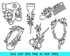 the svg dxf files are ready to be used for cutting and embroiderying