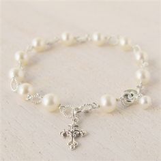 Confirmation Jewelry, Silver Rosary, Pearl Rosary, Pearl Bracelets, First Communion Gifts, Communion Gifts, Rosary Bracelet, Confirmation Gifts, Beautiful Gift Wrapping