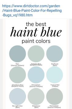 the best blue paint colors on pinterest, and they are all in different shades