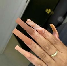 Brown Acrylic Nails, Purple Acrylic Nails, Baddie Nails