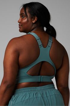 Full-Sprint High Impact Sports Bra Fabletics green female Activewear >> Womens >> Sports Bras >> High Impact plus Running Adjustable Straps/Back Closure Female Activewear, Womens Sports, High Impact Sports Bra, Sports Bras, Active Wear For Women, Adjustable Straps, Sports Bra, Built In, Track