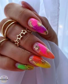 Download Festival Nails, Hot Nails Trends 2023 Summer, Festival Gel Nails, Art Ideas Colorful, Festival Nails Summer, Nail Art Watercolor, Vibrant Nail Designs, Classic Nail, Stunning Nail Designs