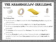 the marshmallow challenge is an easy way to learn how to make marshmallows