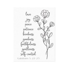 a cross stitch pattern with the words, fruit of the spirit home decor