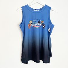 Nwt Rundisney 2024 Halloween Marathon Women’s Tank Top Slits Size M Disneyland. A Small X Is Written On The Inside Hem. Please See Photos For Details And Measurements. Halloween Marathon, Marathon Women, Disneyland Halloween, 2024 Halloween, Run Disney, Disney Tops, Disneyland, Tank Tops Women, Color Blue