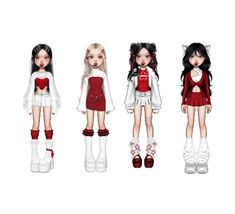 4 Member Stage Outfits, Kpop Stage Outfits 7 Member, Dance Performance Outfits, Korean Outfits Kpop, Casual Elegant Style, Group Outfits, Hello Kitty Clothes