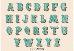 the alphabet is made up of different shapes and sizes, including letters that have been cut out