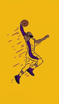 a drawing of a basketball player jumping in the air