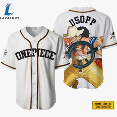 Usopp Baseball Jersey Shirts One Piece Custom Anime For Fans Baseball jersey the epitome of sporty style and unparalleled comfort. Designed for athletes and Anime Jersey, Anime Clothing, Baseball Jersey Shirt, Anime Things, Anime Merch, Anime Gifts, Stylish Shirt, Baseball Jersey, Sustainable Fabrics