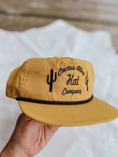 Cactus Alley Hat Company Yellow/ Black Rope Snapback Black Rope, Dog Hair, Shoe Box, Yellow Black, Clothing Items, Sale Items, Bralette, Cactus, Hats